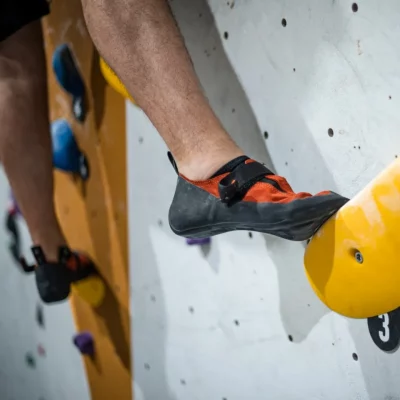 Rock climbing wall