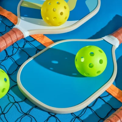 Pickleball bats and balls