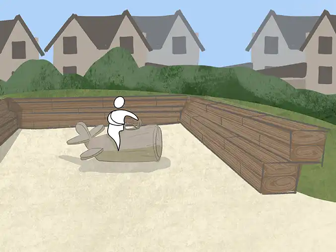 Hangar seating and litte flyer