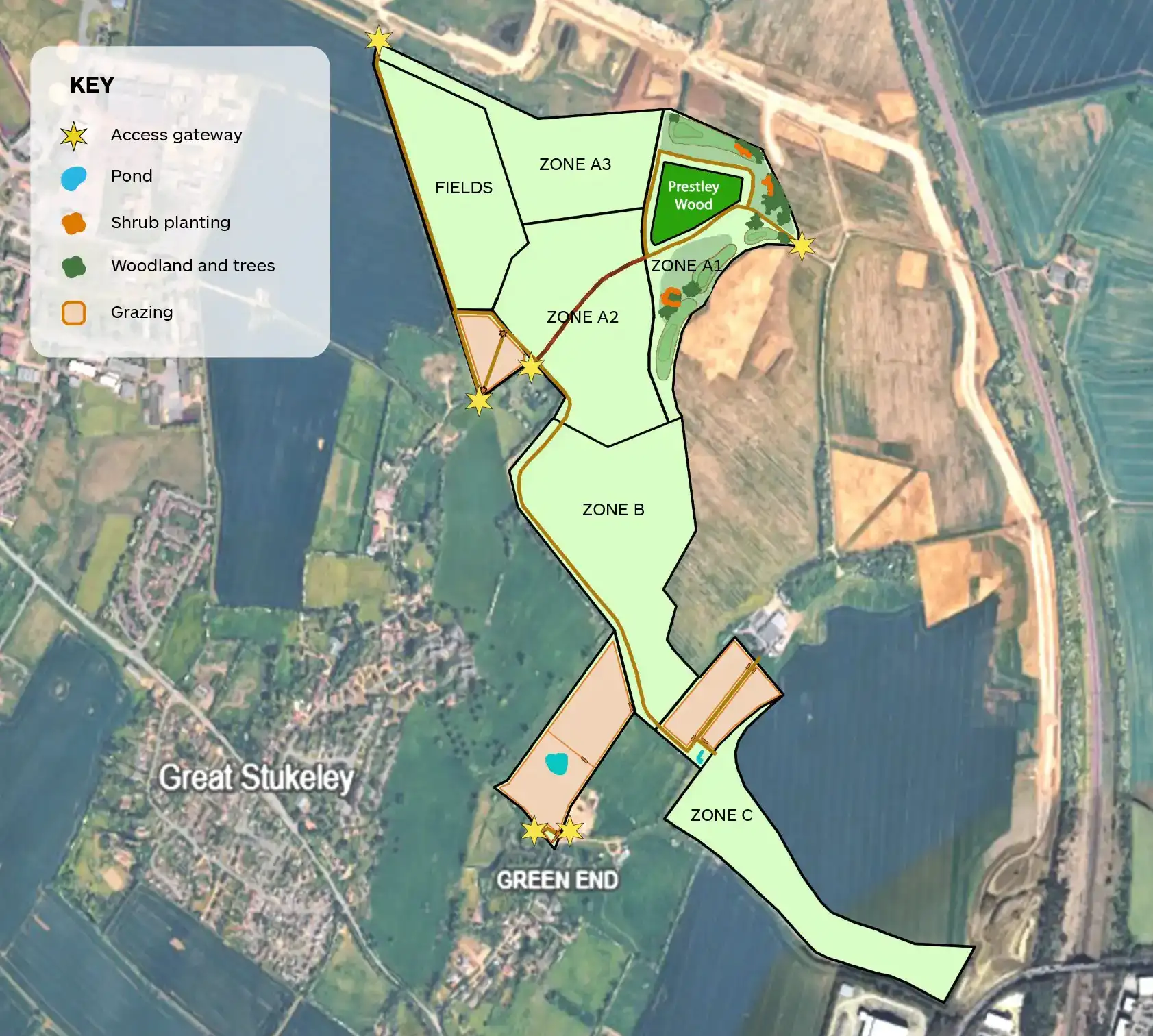 Map with zones
